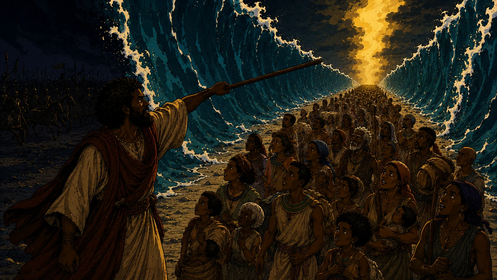 The Crossing of the Sea — The Parting — Exodus 14:15–22
